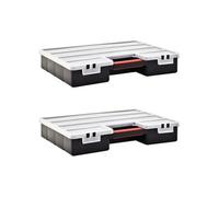 Assortimentsdozen 2 st met verdelers 460x325x80 mm kunststof146272