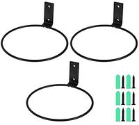 ASSR Lot de 3 anneaux de support de pot de fleurs pliables en métal de 16 cm, support mural pliable en fer