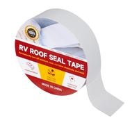 ASSRECT Ruban d'Étanchéité pour Camping-Car, 5cm x 15m Butyle Auto-adhésif Blanc Étanche - Bande de Toiture, Réparation pour Caravane, Roofing, Piscine