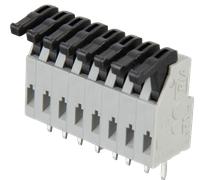 AST 024-08 - Borne à ressort à 8 broches, espacement 3,81 mm