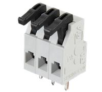 AST 025-03 - Borne à ressort à 3 broches, espacement 5 mm