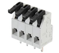 AST 025-04 - Borne à ressort à 4 broches, espacement 5 mm