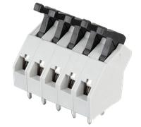 AST 045-05 - Borne à ressort à 5 broches, espacement 5 mm, 45°