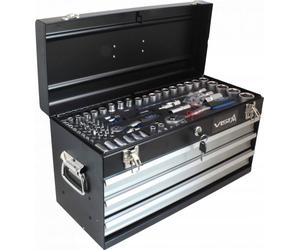 ASTA | Mallette à outils équipée, 145 pièces, coffret à outils, mallette à outils à 3 tiroirs