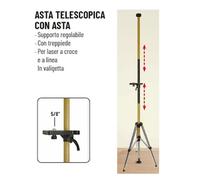 Metrica 60560 Tige télescopique pour Lasers avec trépied 3,6 m
