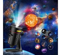 Astarama Projecteur de planétarium galaxie HD 4K avec 10 disques de film, veilleuse 8 couleurs, minuterie, plafond spatial, nébuleuse, décoration de salon, cadeau pour enfants et adultes