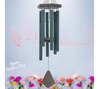 ASTARIN Carillon éolien commémoratif pour extérieur, Grand Ton Profond, 76,2 cm, Carillon éolien de condoléances pour extérieur, Carillon éolien personnalisé avec 6 Tubes accordés, Carillon élégant