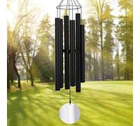 ASTARIN Grand Carillon éolien d'extérieur à Son Profond de 114,3 cm, Carillon éolien de condoléances pour l'extérieur avec 6 Tubes accordés mélodie relaxante, Carillon commémoratif pour Maman,