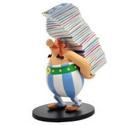 ASTÉRIX & OBÉLIX - Obélix pile de BD - Figurine Résine 30cm