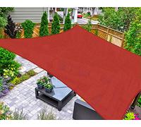 AsterOutdoor Voile d'ombrage rectangulaire 40,6 x 6 m, Anti-UV pour terrasse, Jardin, pelouse, activités de Plein air, Couleur Terre Cuite