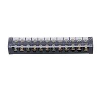 Astibym Bornier à Courant élevé 60A 600V Double Rangée avec Couvercle | Bornier, Contacts en Cuivre Pur, Boîtier PC, Fils 0,5-10 mm², éclairage, Systèmes D'alimentation, Bloc Barrière Métallique