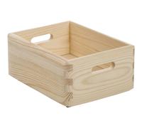 Caisse de rangement en pin massif - ASTIGARRAGA - 20x15x9 cm - Bois brut