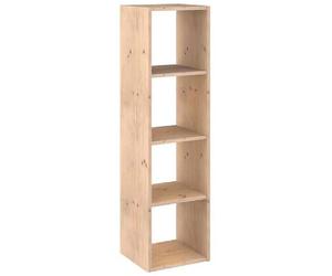 Astigarraga Étagère colonne 4 cases - Bois clair
