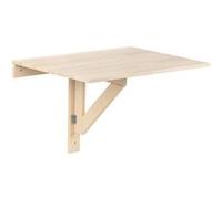 Astigarraga Étagère murale pliante Kit Line - Pin massif Bois clair 79x59 cm Montage facile