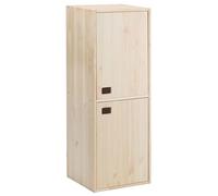 Astigarraga Kit Line Armoire de Rangement Dinamic 2 Portes et 4 étagères, Bois de pin - 105,4 x 37,3 x 33 cm