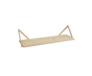 ASTIGARRAGA KIT LINE Étagère Murale et 2 Supports Triangle, 21 x 92 x 26 cm, Bois Massif pin