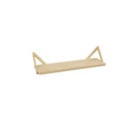 Astigarraga Kit Line Étagère Murale et 2 Supports triangulaires, 15 x 62 x 18 cm, Bois Massif pin