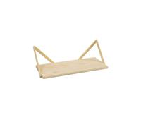 ASTIGARRAGA KIT LINE Étagère Murale et 2 Supports triangulaires, 21 x 62 x 26 cm, Bois Massif pin