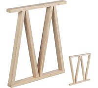 Astigarraga Pieds de table Kit Line Bok Modèle 2 – Pin massif modulable – Beige
