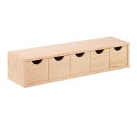 ASTIGARRAGA Mini Rangement Bloc en Pin Brut - 5 Tiroirs
