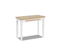 ASTIMESA Table de Cuisine Type Livre, Chêne Raw, 83 x 40 cm a 80 x 80 cm