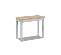 ASTIMESA Table de Cuisine Type Livre sans tiroir et Couvercle en Bois laminé, Chêne Raw, 80 x 40 cm a 80 x 80 cm