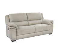 ASTIO - Canapé Relax Electrique 3 Places Tissu Majestic Beige