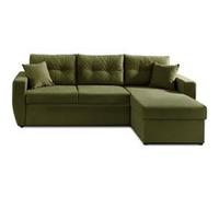 Astoria - canapé d'angle réversible - convertible avec coffre - style contemporain- 4 places - Vert Olive Vert Olive G