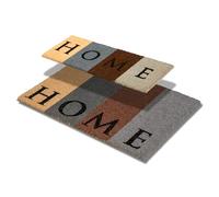 Astra Paillasson Accueil Lot de 2 25x75 + 40x60 cm - Tapis en Coco antidérapant - Paillasson résistant pour l'intérieur et Les espaces extérieurs Couverts