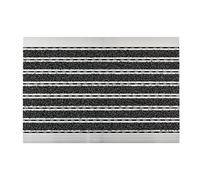 Astra Paillasson Anthracite - Cadre Aluminium - très Robuste - Structure Fine ou grossière - paillasson - Tapis - Tapis de propreté - 60 x 40 x 1 cm...