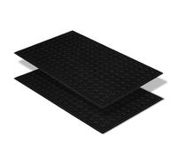 Astra Paillasson extérieur antidérapant - Tapis de propreté résistant aux intempéries - Paillasson extérieur Anti-salissures pour l'entrée - Lot de 2 45 x 75cm - Boîte Noire