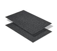 Astra Paillasson extérieur antidérapant - Tapis de propreté résistant aux intempéries - Paillasson extérieur Anti-salissures pour l'entrée - Lot de 2 40 x 60 cm - Boîte Grise