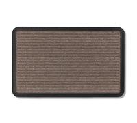 Astra Paillasson extérieur et intérieur - 40 x 60 cm Lignes Marron - Paillasson antidérapant - Tapis Anti-salissures résistant - Paillasson extérieur pour marches