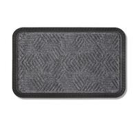 Astra Paillasson extérieur et intérieur - 40 x 60 cm Motif Gris - Paillasson antidérapant - Tapis Anti-salissures résistant - Paillasson extérieur pour marches