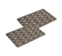 Astra Paillasson extérieur - Tapis de propreté résistant - paillasson antidérapant - Essuie-Pieds - Porte d'entrée - terrasse - Jardin - Set de 2 pièces 40x60 cm Beige