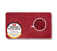 Astra Paillasson intérieur 75x130 cm - Tapis de propreté Rouge 100% Coton - Tapis de Sol Lavable à 30°C - Tapis antidérapant Facile d'entretien