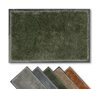 Astra Paillasson intérieur antidérapant et durable doux - Lavable à la main - Facile d'entretien - Vert mousse - 60 x 80 cm