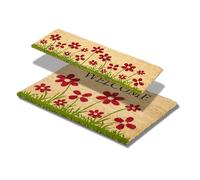 Astra Paillasson intérieur Beige Antidérapant - Tapis Coco antibactérien - Set de paillassons dans Les Tailles 25x75 et 40x60 cm - Tapis Anti-salissures 100% Coco