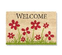 Astra Paillasson intérieur Beige Rétenteur de saleté antidérapant - Tapis Coco antibactérien résistant - Tapis de Porte 40x60 cm - Tapis Anti-salissures 100% Coco