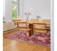 Astra Tapis de Haute qualité Salon, Chambre - Tapis Moelleux à Poils Courts Doux - Tissu Plat uni pour l'intérieur - Tapis Vieux Rose, 120 x 180 cm