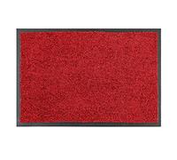 Astra Tapis de propreté de Haute qualité - paillasson intérieur - Tapis de Sol Lavable à 30° C - Tapis antidérapant - Tapis Cuisine - Couloir - Rouge 60x180 cm