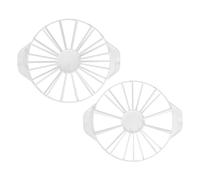 Astralong 2 Pièce Coupe Gâteau Trancheuse Double Face, Diviseur De Gâteau 10/12/14/16 Pièce, Séparateur de Part Pâtisserie, Marqueur De Portion Rond, Gadget de Cuisine pour Couper des Morceaux Egaux