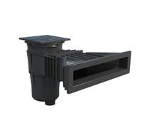 Astralpool Pièce à sceller Piscine - Skimmer XXL Parker -17,5L Liner/Béton - modèle Norm - Gris Anthracite de