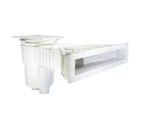 Astralpool Norm Skimmer For Concrete Pool Square Cover 17.5l Clair,Blanc