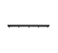 AstrizLamp Rosace Plafond Luminaire en Métal 3 Trous, Cache Fil Lustre Noir Rosace Plafond Multiples Base Longue Bande-100cm Fixation Plafonnier Auvent, Suspension Luminaires avec Accessoires
