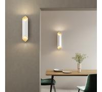 Applique Murale Ako 600 Phase Blanc mat/Or