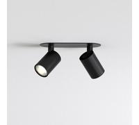 ASTRO Ascoli, double spot encastrable 2x50 W GU10 noir 1286100