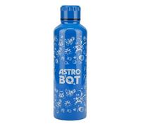 Paladone Astro Bot Bouteille d'eau en acier inoxydable avec couvercle à vis, gourde de voyage réutilisable pour joueurs, école, travail et cadeaux - 500 ml