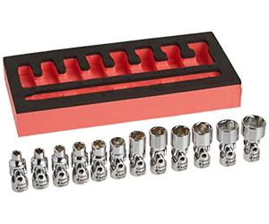 Astro Pneumatic Tool Lot de 12 douilles flexibles 6 pans 6 pans