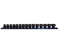 Astro pneumatique Outil 78215 métrique 1/5,1 cm Drive Low Profile Nano douilles d'impact (15 pièces)